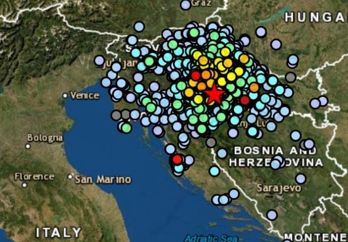 Novi potresi zatresli, jedan je bio 4.8 stepeni po Richteru! 