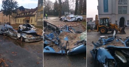 Građani na ulicama, auti smrskani, gradom odjekuju sirene: ‘Evakuisane su stotine ljudi u Sisku‘