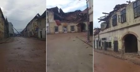 Prazne ulice, jeziva tišina, ruševine: Pogledajte kako Petrinja izgleda dan nakon potresa