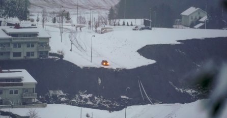 PRVI SNIMAK KATASTROFE: Nevjerovatni prizori iz Norveške, klizište progutalo dio grada