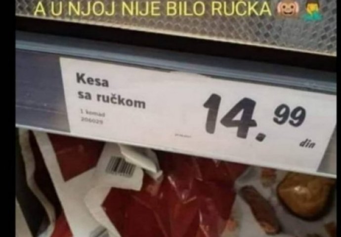 DRUŠTVENE MREŽE GORE! Kupio kesu S RUČKOM, a evo šta je dobio: Njegova reakcija je HIT! (FOTO)