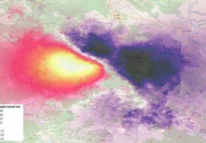 Razmjere zemljotresa u Petrinji: Sateliti pokazuju tonjenje tla