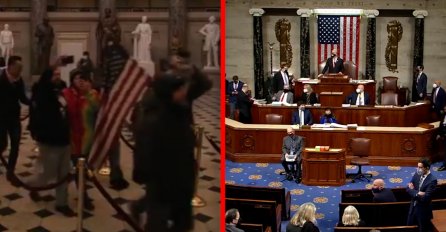 Pogledajte trenutak kada su demonstranti prekinuli sjednicu Kongresa SAD