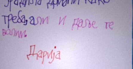 MALA DARIJA NIJE DOBRO URADILA DOMAĆI ZADATAK: Ali kad je učiteljica vidjela PORUKU NA PAPIRU... (FOTO)