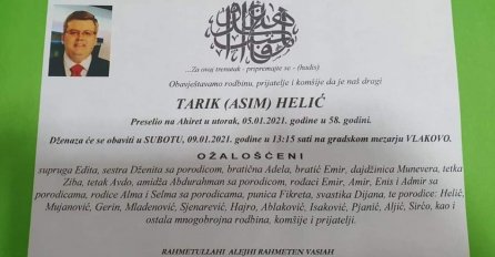 Vraćao se sa dženaze i preminuo: Sutra se prijatelji opraštaju od bh voditelja Tarika Helića
