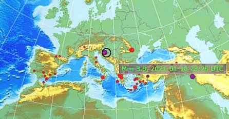 IZA PONOĆI NOVI ZEMLJOTRES U HRVATSKOJ: "Petrinja, tutnjava i pet sekundi ljuljanja" EMSC JAVLJA DA JE JAČINA BILA 3.9 STEPENI