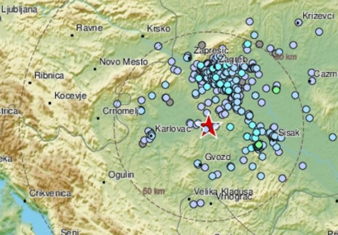 JOŠ SE TRESE! TOKOM NOĆI 9 ZEMLJOTRESA KOD PETRINJE: NAJJAČI JE BIO MAGNITUDE 3.1 STEPEN PO RICHTERU