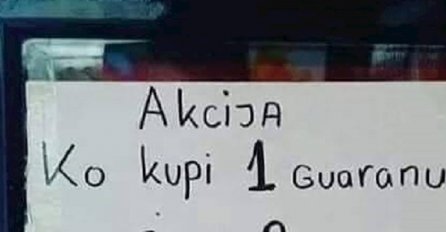 KUPCI PLAKALI OD SMIJEHA KAD SU VIDJELI POPUST U DUĆANU: "Ako kupite jednu Guaranu, može i..."