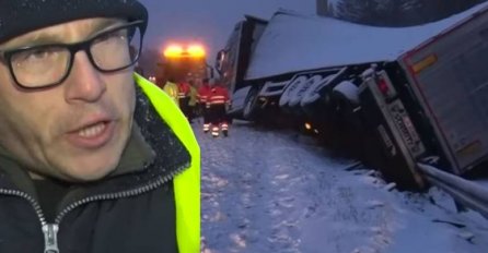 SNIMAK VOZAČA POSTAO HIT: Objasnio kako je došlo do nesreće ali sa NJEMAČKI SA ZAGORSKIM NAGLASKOM