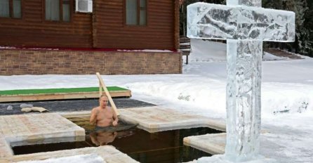 Putin se ledeno upustio u obilježavanje Isusovo krštenje, HRABAR ČIN!