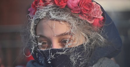 Protest podrške Navaljnom na -30 stepeni (FOTO)