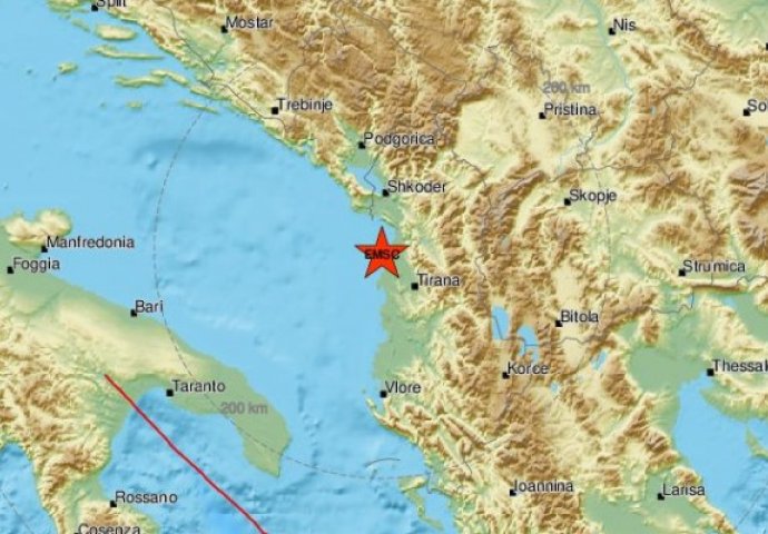 BALKAN SE TRESE, udario novi zemljotres jačine 3,8 stepeni po Richteru: Epicentar potresa bio 40 kilometara od Tirane!