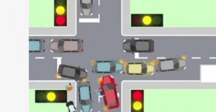 MISLITE DA STE DOBRI VOZAČI, DOKAŽITE SE: Kako izbjeći blokadu na ovoj raskrsnici?