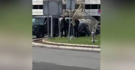 Na aerodromu uhapšeni Velja Nevolja i Marko Miljković: Ubačeni u policijski auto (FOTO)