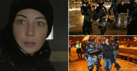 Uhapšena supruga Alekseja Navalnog, policija je silom ugurala u kombi