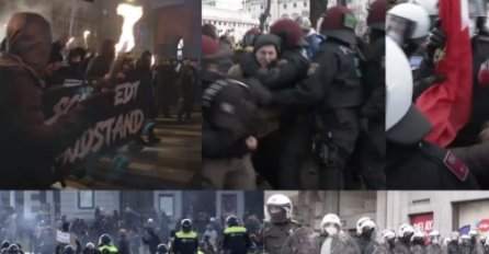 BROJNI ANTI-LOCKDOWN PROTESTI ŠIROM EVROPE: Sukobi s policijom u Beču, s bakljama marširali u Danskoj, u Bruxellesu više od 200 uhićenih...