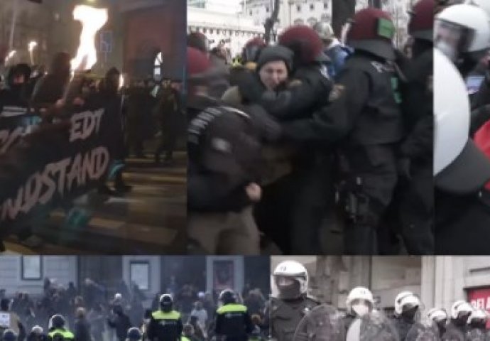 BROJNI ANTI-LOCKDOWN PROTESTI ŠIROM EVROPE: Sukobi s policijom u Beču, s bakljama marširali u Danskoj, u Bruxellesu više od 200 uhićenih...