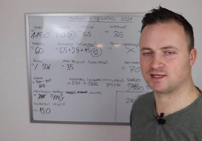 Ivan iz Njemačke otkrio koliki su mjesečni troškovi jedne porodice u ovoj zemlji: Objavio detaljne cijene – "ovo je realna slika"! (VIDEO)