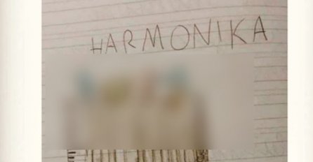 TATA JE JAKO PONOSAN NA NJEGA: Mališan dobio zadatak da nacrta harmoniku, učiteljica je odmah poslala sliku roditeljima