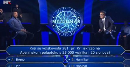 TAKMIČAR ODUSTAO NA PITANJU ZA POLA MILIONA KUNA: Znate li vi odgovor?