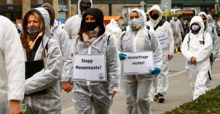 ŠVICARSKI MARŠ poreznim utočištem uz jezero u znak protesta zbog zatvaranja COVID-19