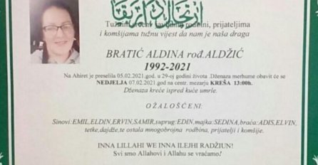 Danas dženaza majci četvero djece koju je ubio bivši suprug