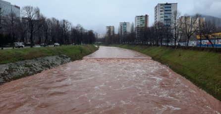 Miljacka nabujala nakon obilne kiše