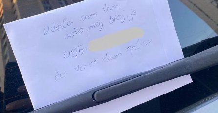 VOZAČICA U SPLITU UDARILA AUTO NA PARKINGU, OSTAVILA PORUKU ISPOD BRISAČA: Kad su vidjeli šta piše na kraju, ODMAH USLIKALI I OBJAVILI DA SVI VIDE