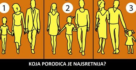 RIJEŠITE MOZGALICU: Koja porodica izgleda najsretnije?