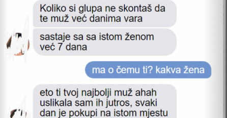 DRUGARICA MI JE REKLA DA ME MUŽ VARA, A ONDA MI JE POSLALA SLIKU: Kad saam vidjela POČELA SAM SE SMIJATI, sve će vam biti jasno kad vidite
