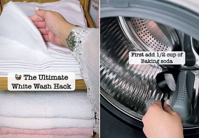 GENIJALAN TRIK OLAKŠAT ĆE VAM ŽIVOT: Djevojka oduševila trikom za pranje bijelog veša