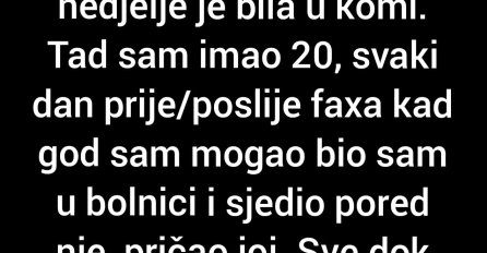 "Moja djevojka je prije 4 god djevojka doživjela tešku nesreću"
