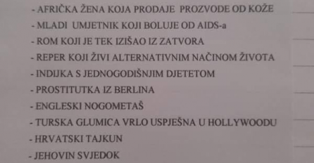 Cijela Hrvatska bruji o ovome, zadatak učenicima na vjeronauci: Da li bi radije sjedili pored srpskog vojnika iz Bosne, prostitutke, Roma koji je tek izašao iz zatvora... OGLASILA SE I ŠKOLA