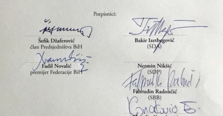 Predstavnici političkih stranaka, osim Nikšića, potpisali izjavu o Srebrenici