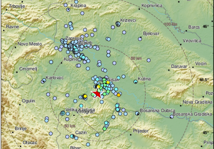 NOVI ZEMLJOTRES U HRVATSKOJ