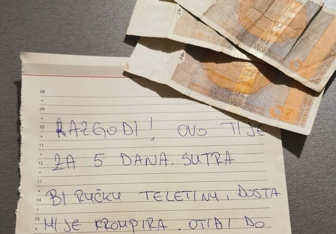 MUŽ MI JE OSTAVIO 30 MARAKA NA STOLU I OVU PORUKU: Kad sam pročitala šta trebam uraditi s parama, POČELA SAM SE TRESTI