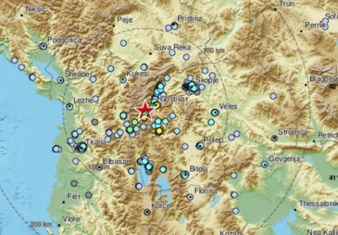 UDARIO SNAŽAN ZEMLJOTRES JAČINE 4.7 STEPENI PO RICHTERU: Stigle prve informacije iz Sjeverne Makedonije