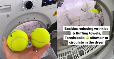 ZAŠTO MNOGE ŽENE UBACUJU DVIJE TENISKE LOPTICE U MAŠINU: Evo kakva odjeća bude kad je izvadite  - TVRDE DA JE OVO NAJBOLJI TRIK IKADA