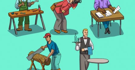 SVI NA SLICI NEŠTO RADE DESNOM RUKOM, ALI SAMO JEDAN JE LJEVORUK: Zadatak za detektive, KO NA SLICI JE LJEVORUK? 