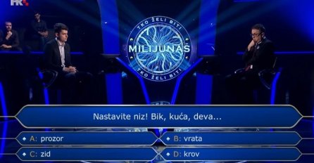 Dorian nije znao nastaviti niz za 250.000 kn u Milijunašu: Da li biste vi znali odgovor?