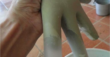 NAPUNIO GUMENE RUKAVICE  betonom i dobio SAVRŠEN UKRAS za svoju BAŠTU, na ovom će vam CIJELI KOMŠILUK POZAVIDJETI!