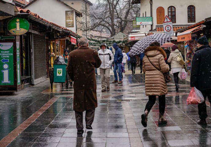U BiH danas oblačno i kišovito, u višim područjima snijeg