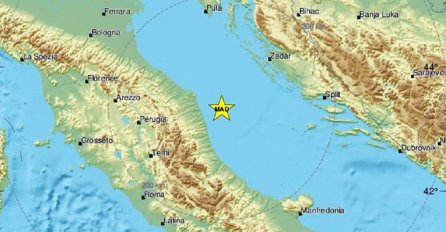 Potres u Jadranu magnitude 4.2 po Richteru!