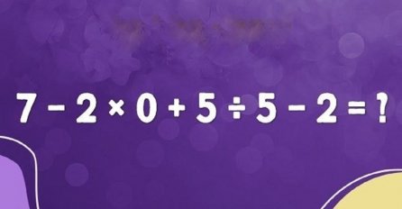 JEDNOSTAVAN ZADATAK ZA ŠKOLARCE POSVAĐAO ODRASLE: Znate li vi rješenje?