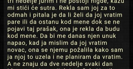 "Komšinici koja ima 70 godina..."