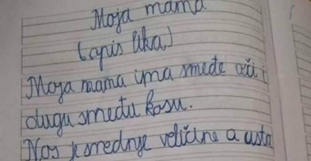 UČENIK OPISAO SVOJU MAMU U ŠKOLSKOJ ZADAĆI, učiteljica se uhvatila za stomak od smijeha: ČEKAJTE DA VIDITE ZADNJU REČENICU