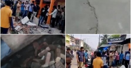 SNAŽAN POTRES OD 6 STEPENI U INDIJI: Putevi popucali, brojni objekti razrušeni