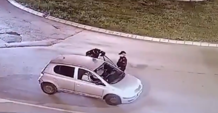 HOROR U BEOGRADU: Bahati vozač umalo ubio policajca vukući ga po asfaltu (VIDEO)