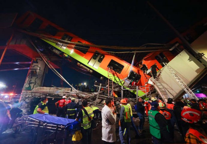 Najmanje 23 poginulih, desetak povrijeđenih nakon što se nadvožnjak podzemne željeznice Mexico City srušio!
