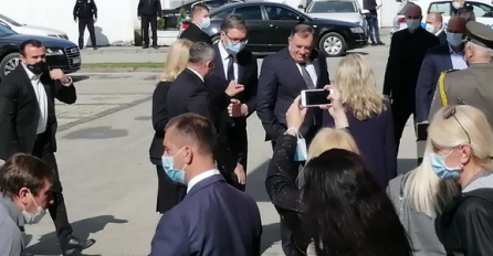 Aleksandar Vučić stigao u Kozarsku Dubicu, dočekali ga Dodik, Cvijanović i Višković